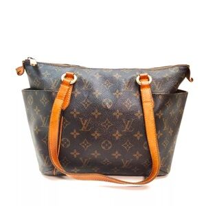 Louis Vuitton Monogram Shoulder Bag with Tan Trim